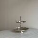 Small silver-plated metal sweets server