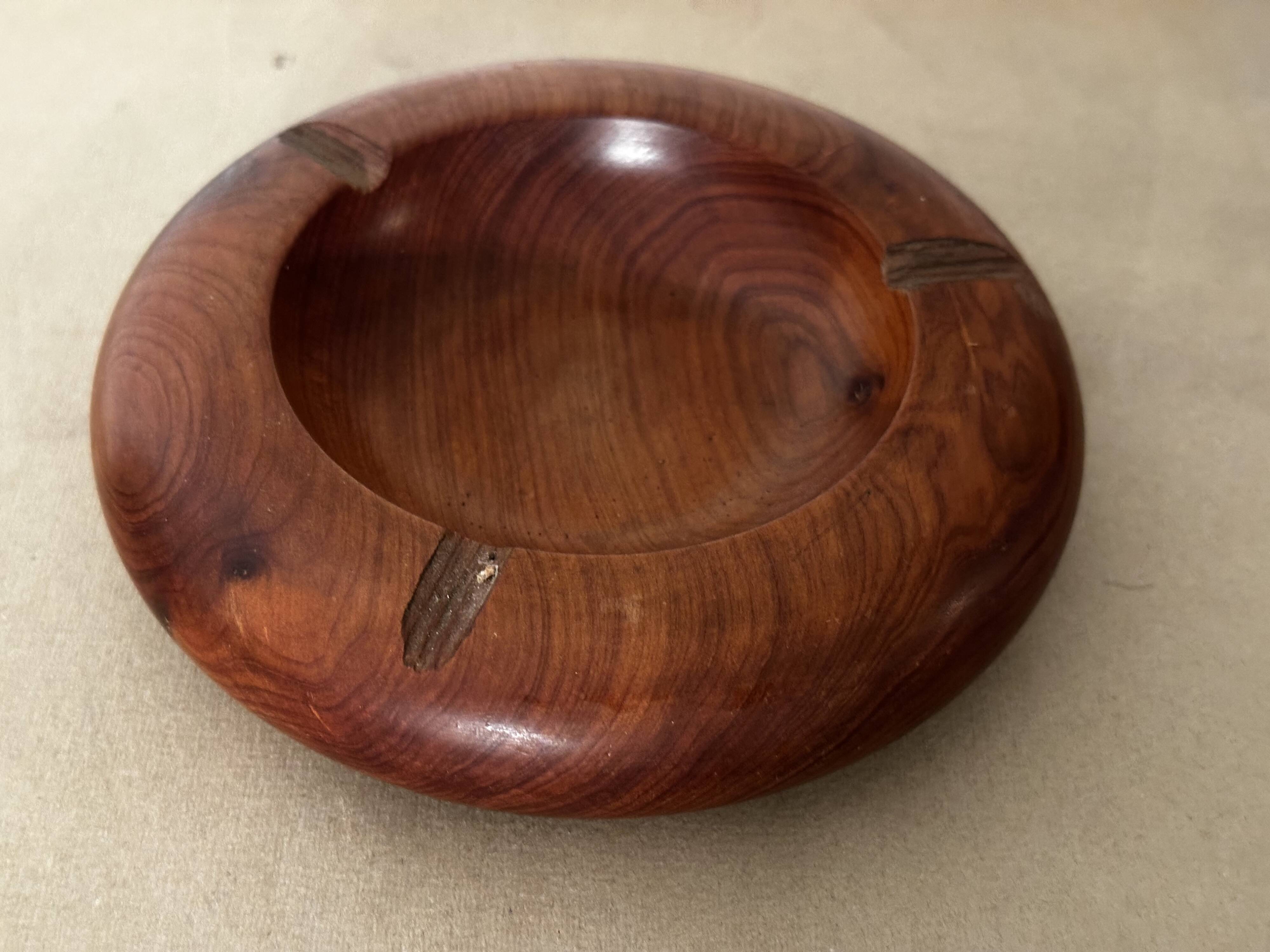 Solid Wood Ashtray/Trinket Tray - Vintage Handcrafted