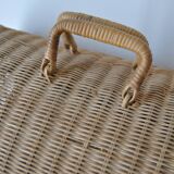 Wicker/rattan cat cage - 1970s