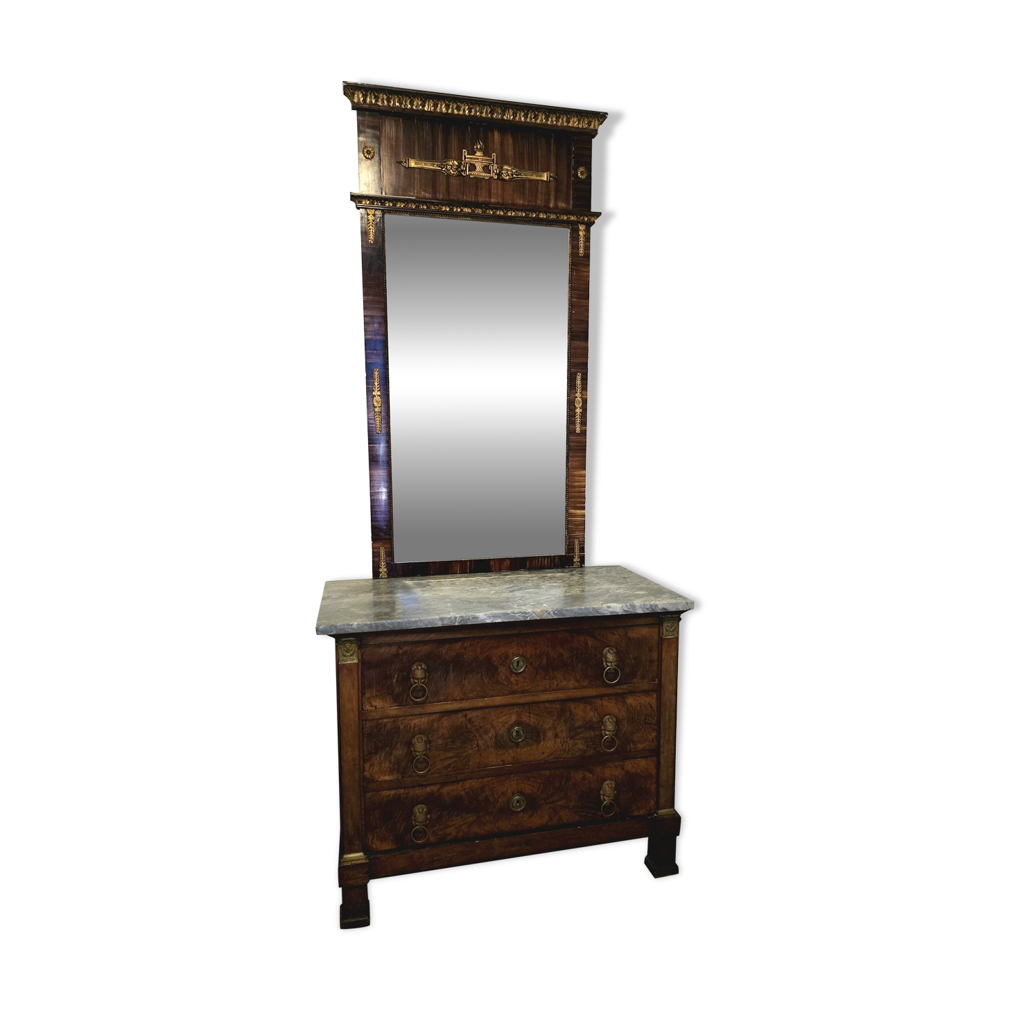 Commode et miroir d’époque Empire