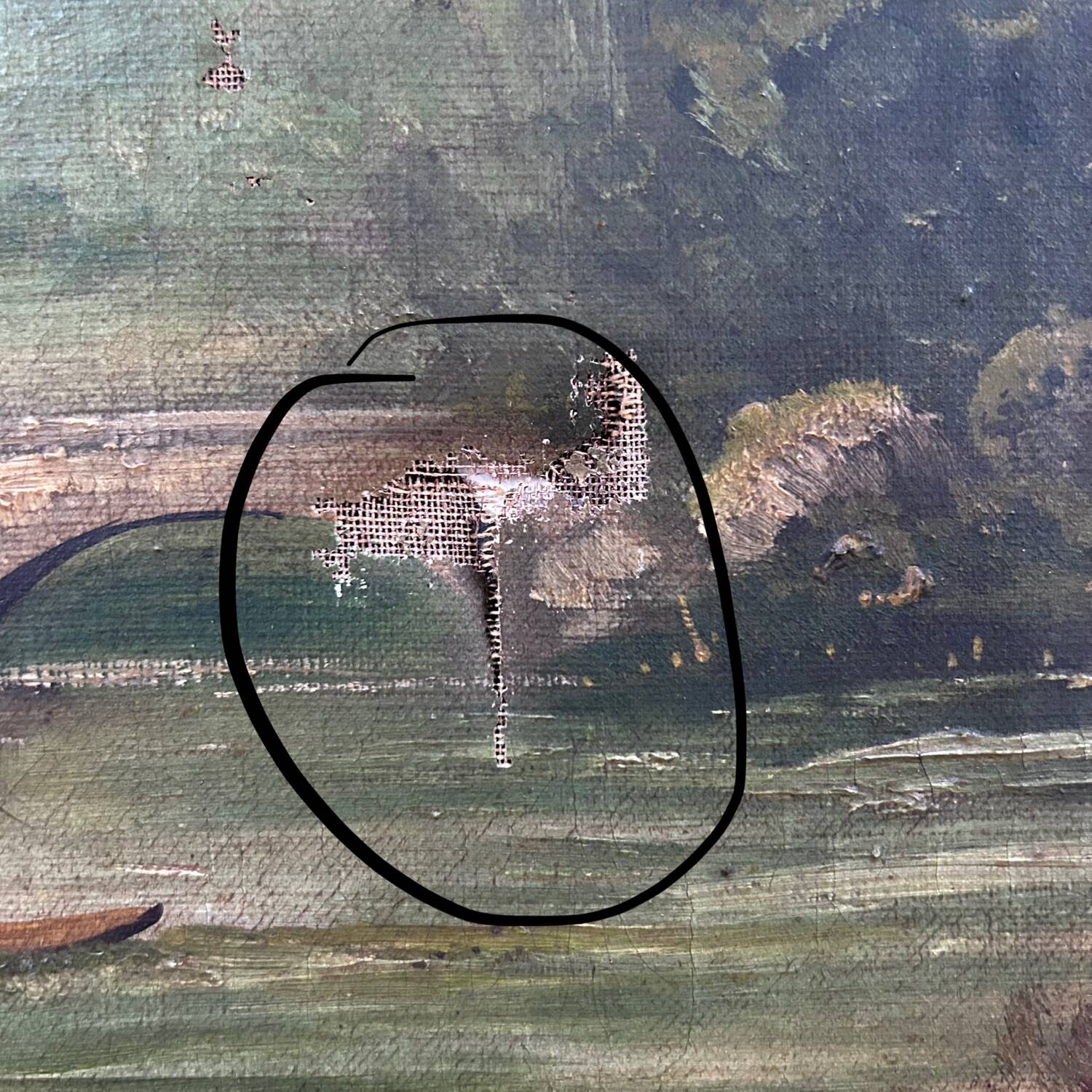 Pair of classic antique paintings