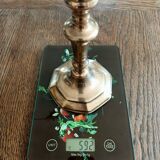 Copper-plated bronze candlestick, 18th century