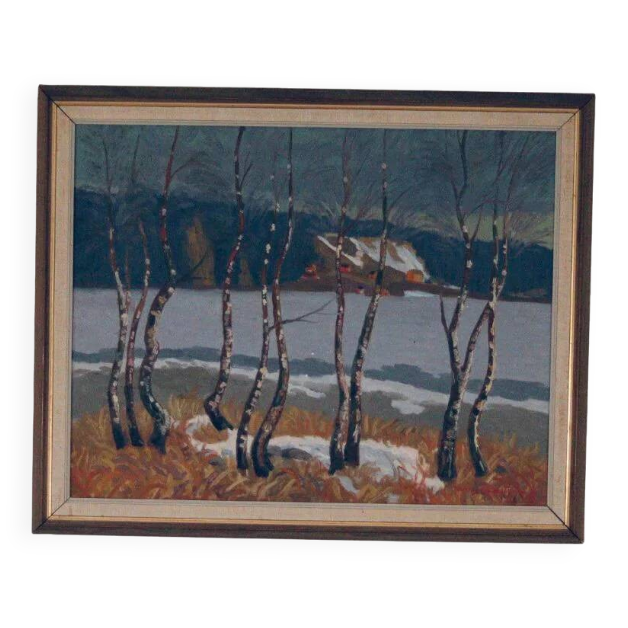 « Bouleaux au bord du lac » par Ragnar Lindström