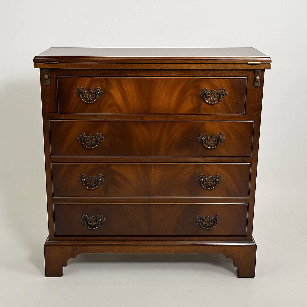 Mahogany chest of drawers – Burton Reproductions, England, 1970s