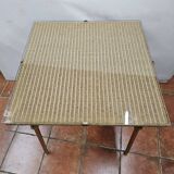 Vintage rattan table