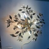 Plafonnier Crystal Flower en tôle