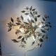 Crystal Flower Tole Flushmount 