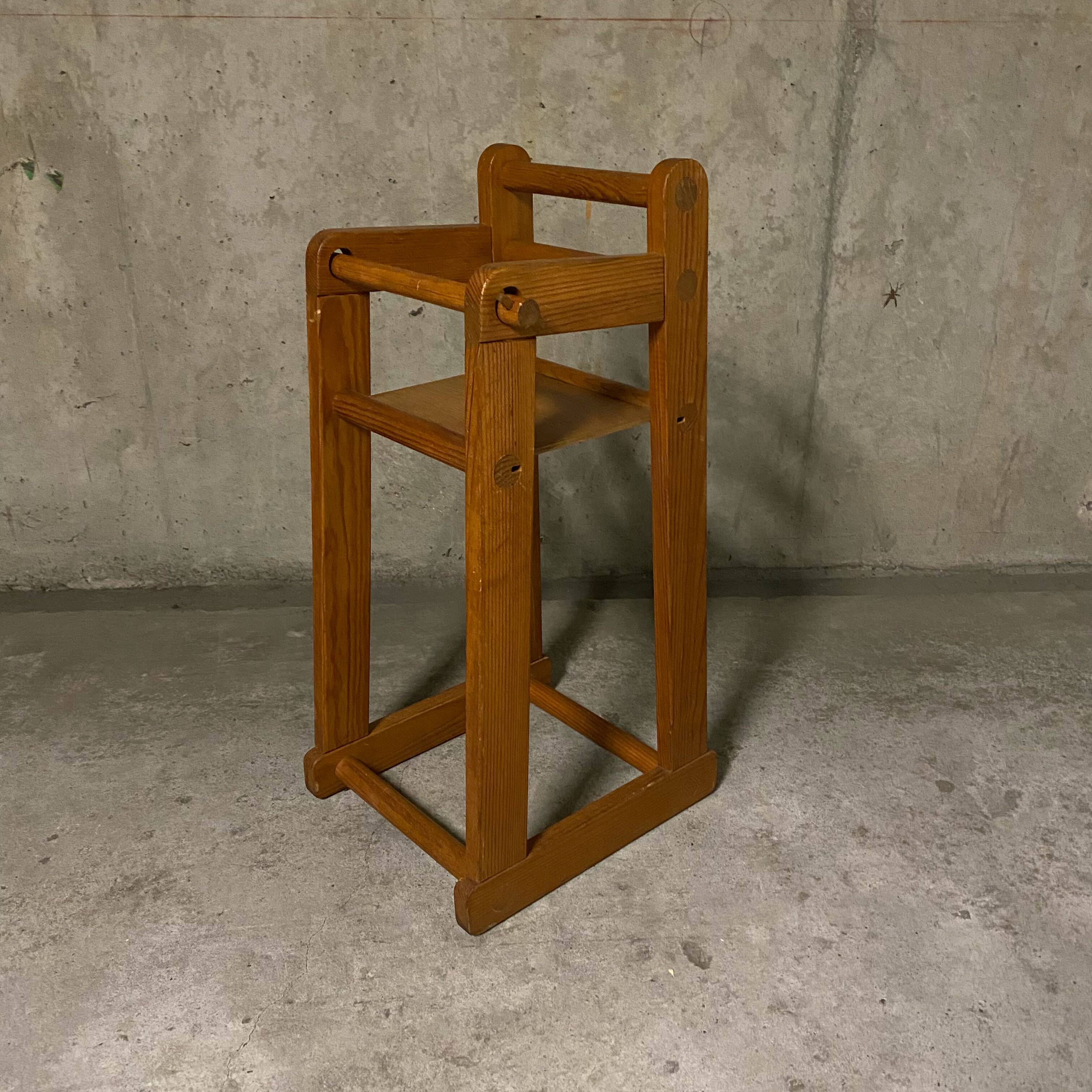 Brutalist child high chair for habitat