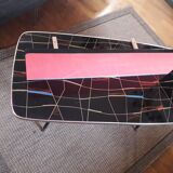 Vintage red formica shelf