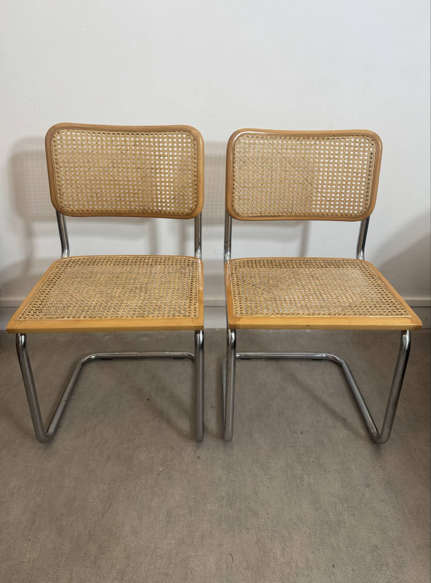 Paire de chaises Marcel Breuer -Cesca - made in Italy 