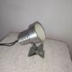 Lampe spot à pince métal brossé années 70's