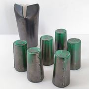 Pitcher and 6 vintage glasses 1960