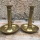 Pair of 19th century push candlesticks