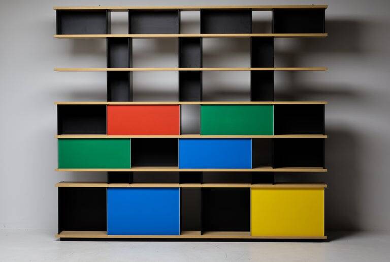 Cassina "Nuage" shelving unit by Charlotte Perriand — numbered edition no. 695