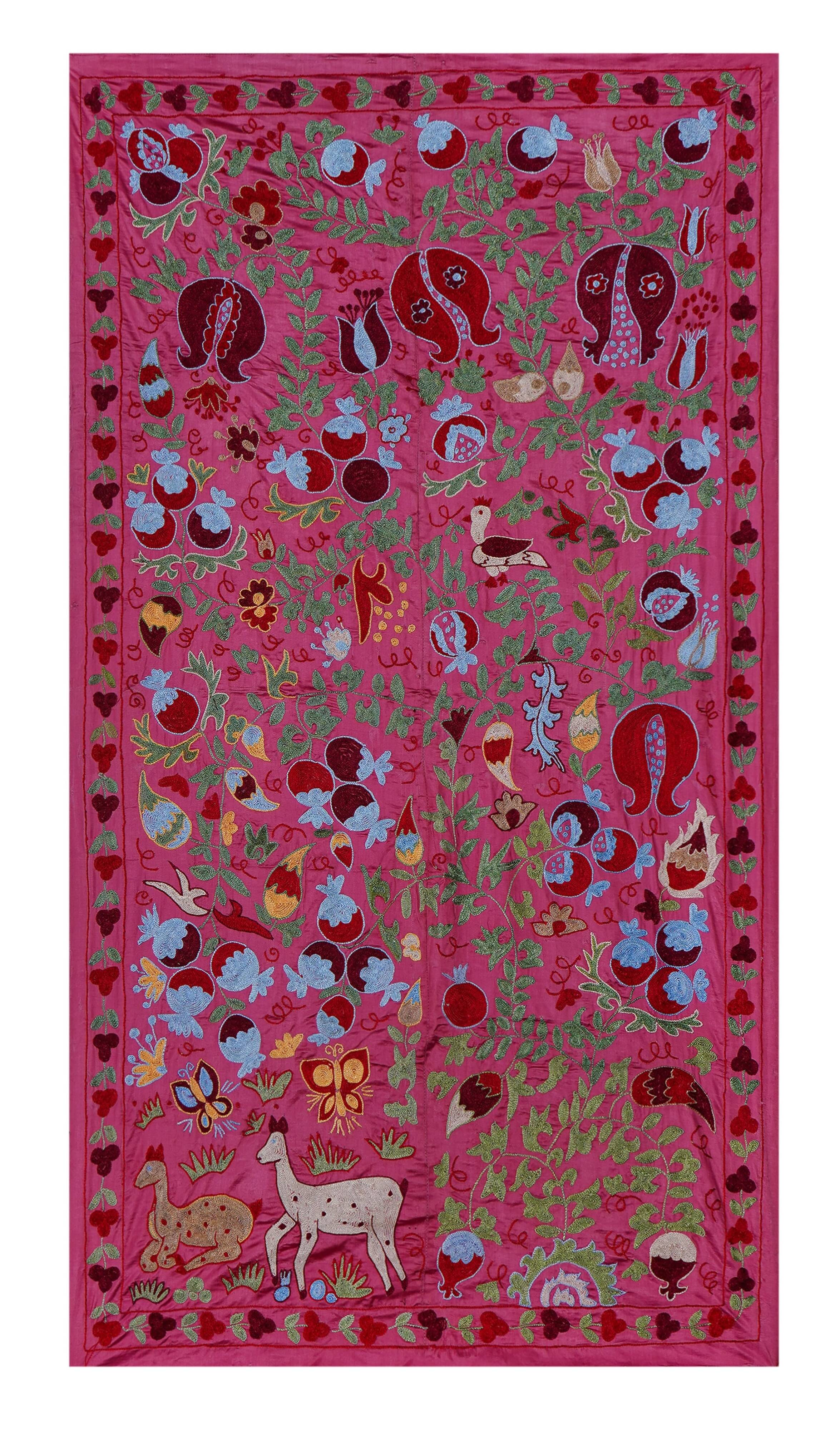 Hand-knotted rug, vintage Turkish rug 105x184 cm
