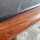 Vintage Oak Coffee Table with Dark Slate Top — Warm Oak Frame and Charcoal Slate Surface