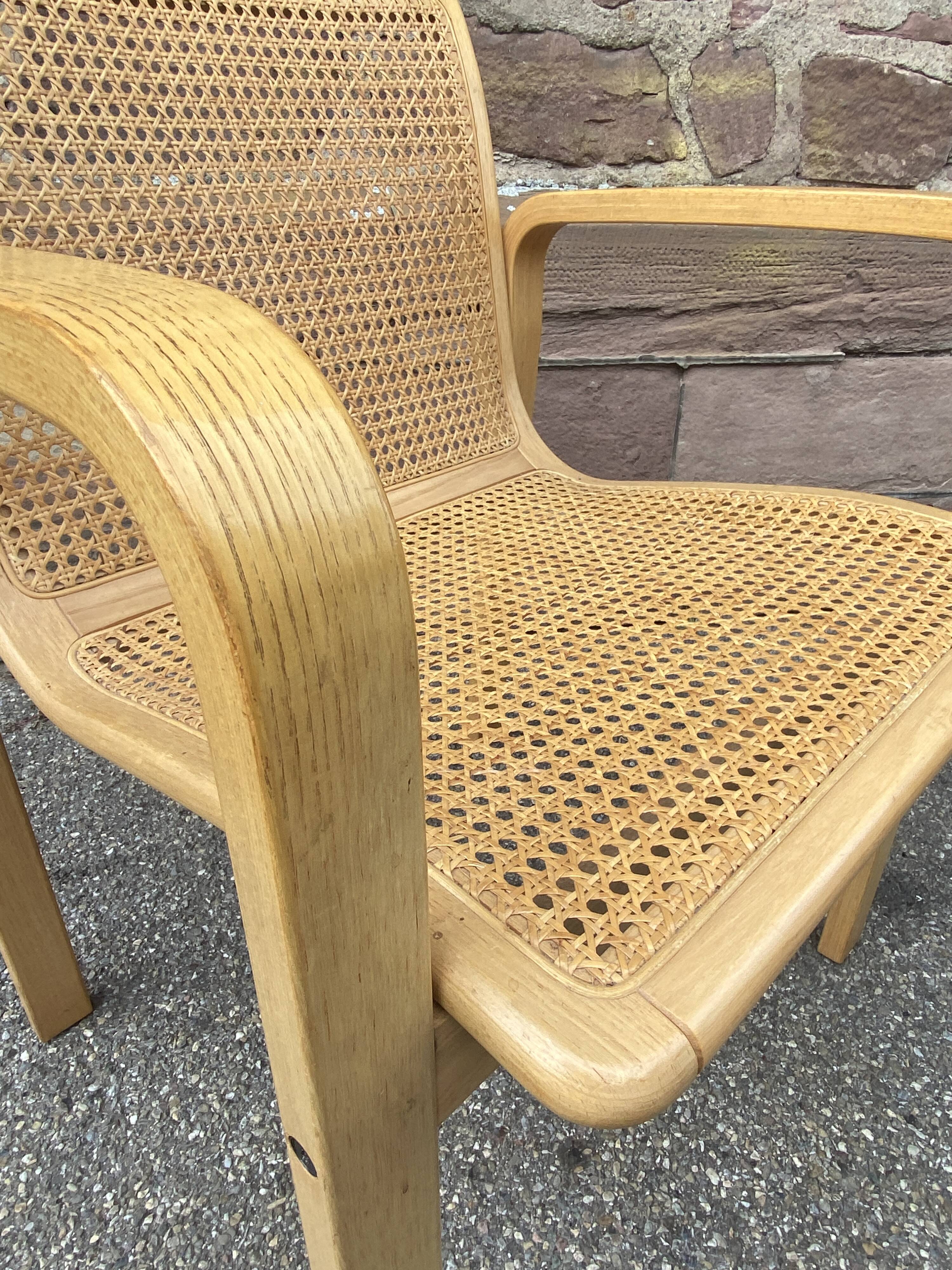 2 Olivo Pietro designer armchairs, Italy, 1970s