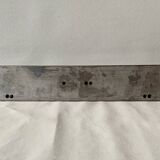 Vintage triple coat steel wall coat rack