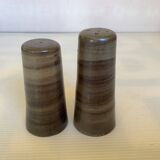 Sel et poivre céramique marron