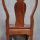 Asie XXeme : Série de 6 chaises en bois exotique