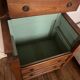 Commode 3 tiroirs en merisier et marbre gris, XIXe siècle