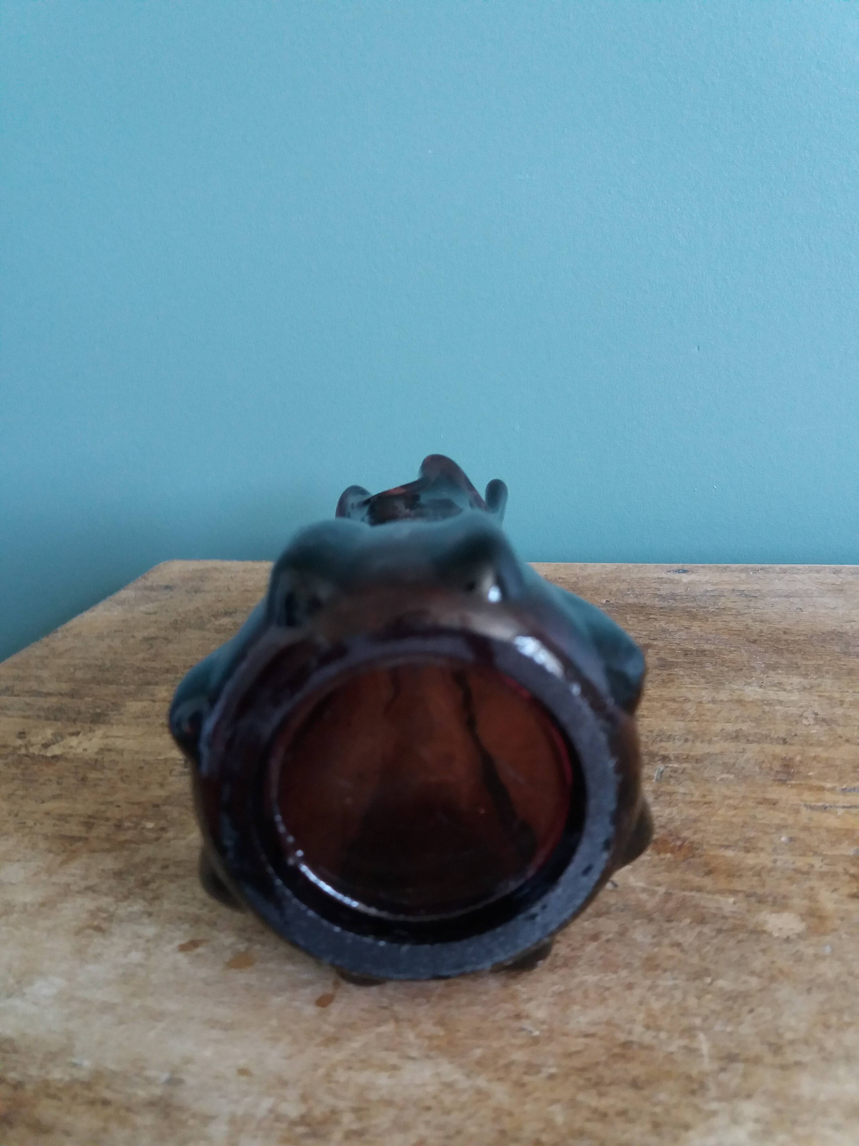 Purple or plum glass vase