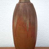 Vintage flamed stoneware vase, Denbac vase