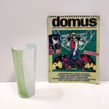 Green, White and Light Blue Murano Glass Vase by Dino Martens