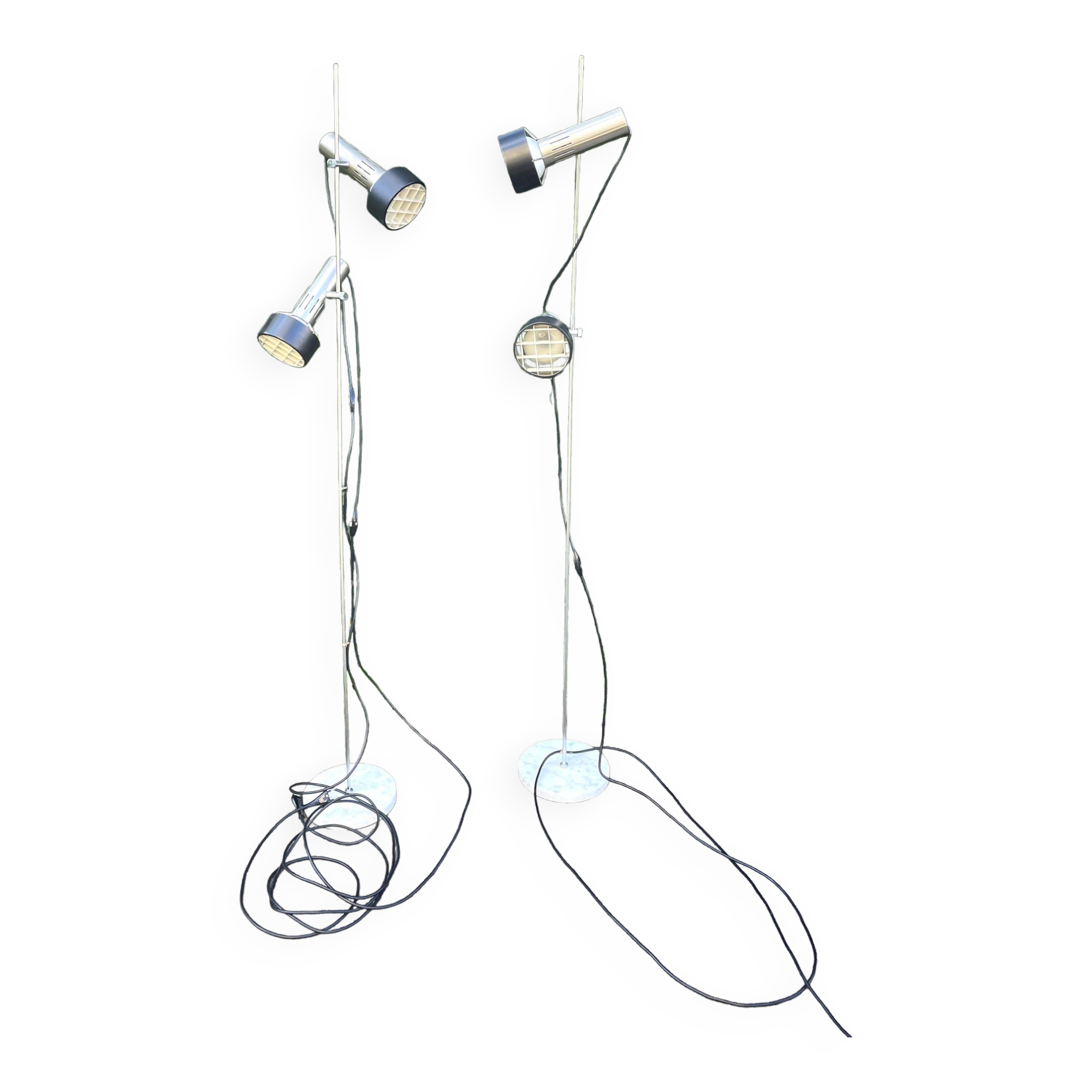 Pair of floor lamps by Alain Richard. Model A14