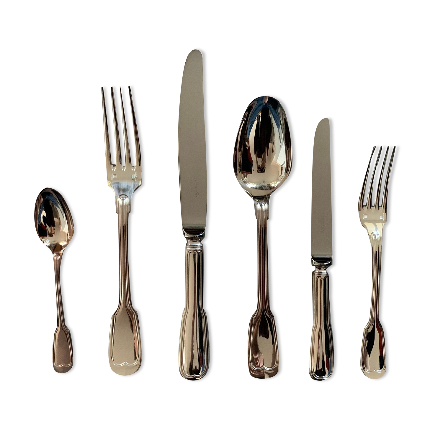 Set 6 christofle covers new Chinon model