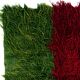 Vintage Hand-Knotted Tulu Rug with Green, Red and Navy Blue Color. 100% Mohair Wool