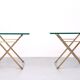 Superb Peter Ghyczy side tables 1970s Holland