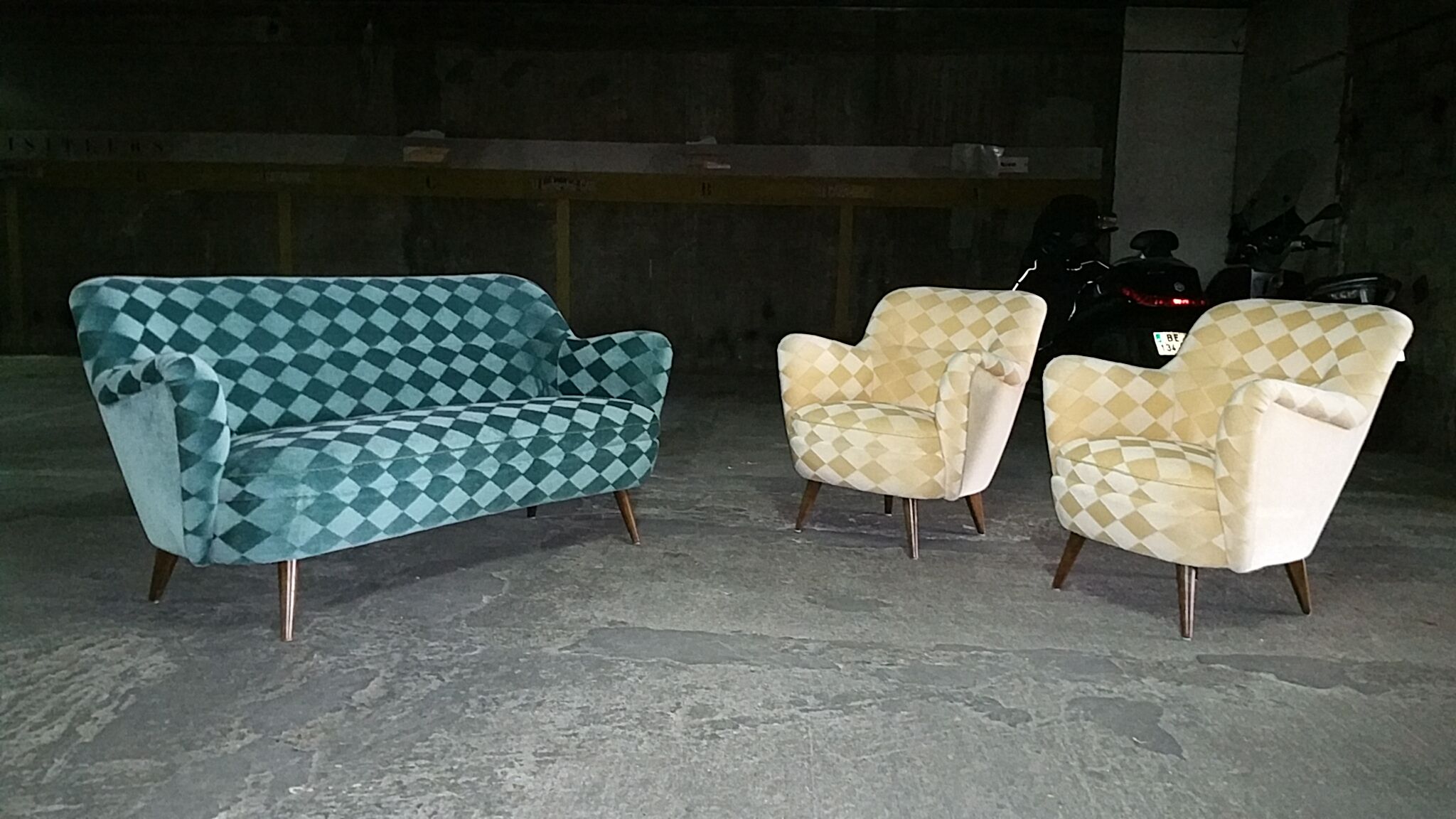 Organic year 50-60 club chairs pair