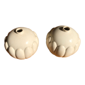 Art deco earthenware ball vase of saint clement