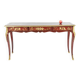 Bureau plat de style Louis XV à décor de scènes lacustres. Circa 1850.