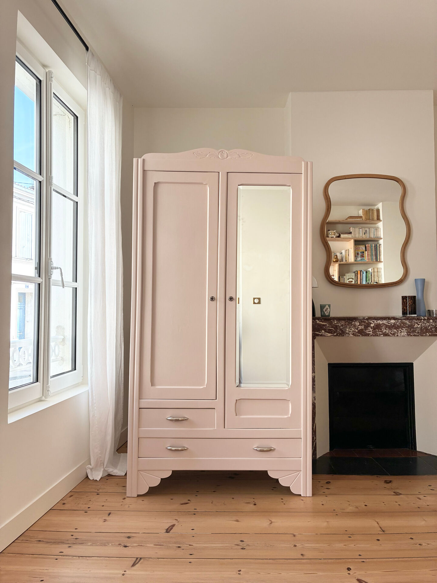 Colourful Art Deco wardrobe