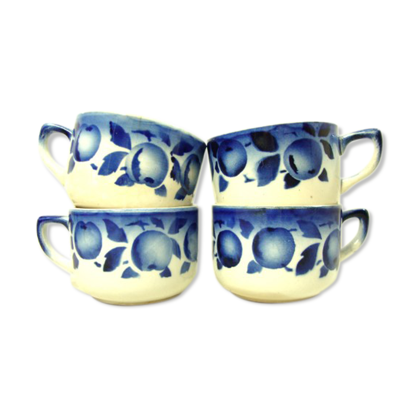 Set of 4 small old cups by St Amand.