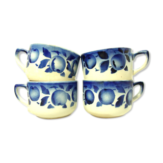 Set of 4 small old cups by St Amand.