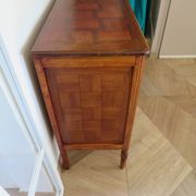 Art Deco chest of drawers - 4 drawers - locks - checkered wood veneer top - 50s