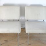 Pair of 60s heaters, steel and wool, France