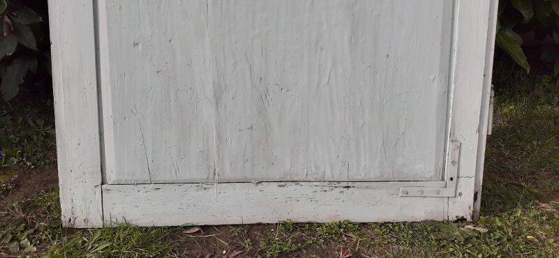 Small 18th century cupboard door h171.5x87.5cm old