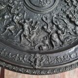 Cast iron pedestal table Napoleon III period around 1850
