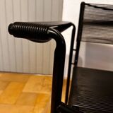 Vintage black Spaghetti armchair Giandomenico Belotti for Alias, model 109