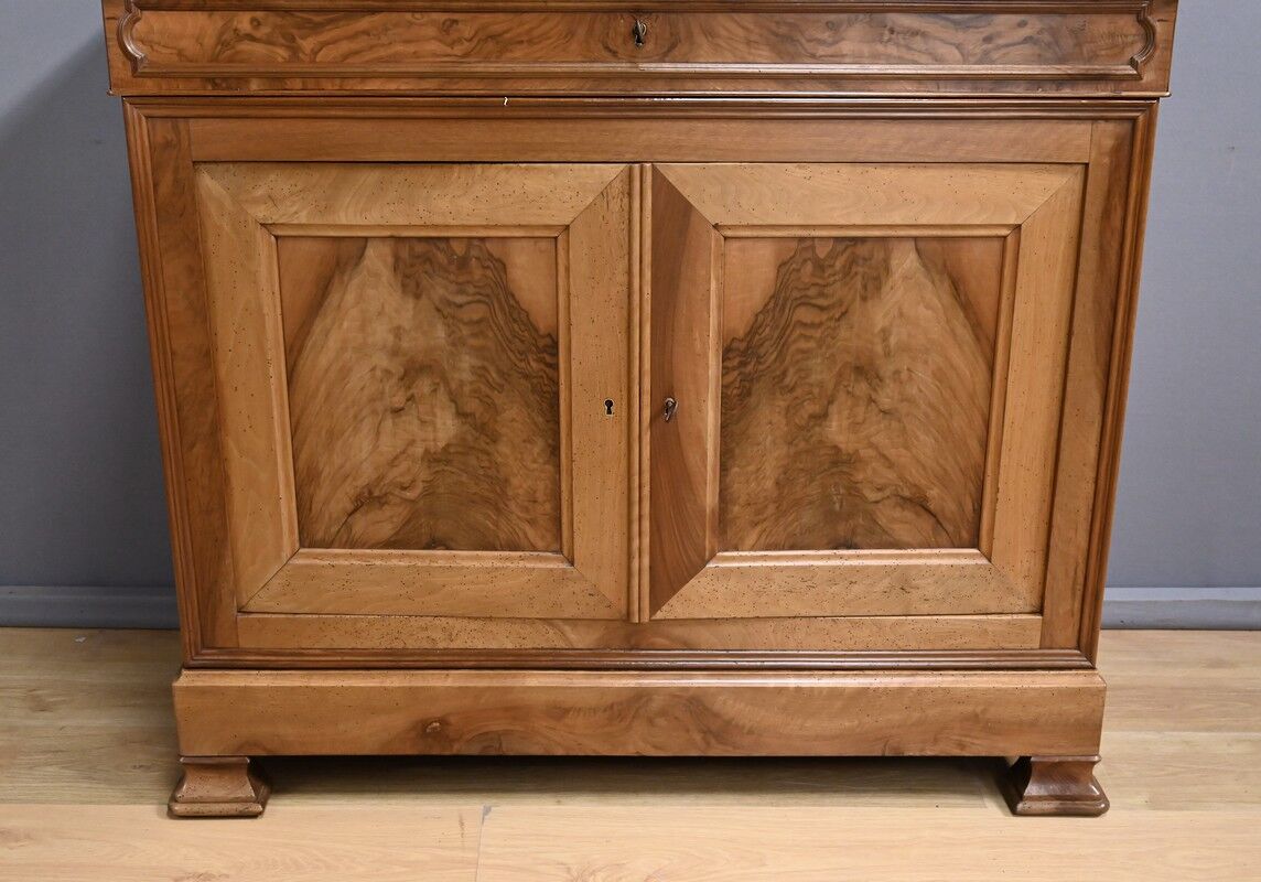 Walnut buffet sideboard, Louis-Philippe style – 1900