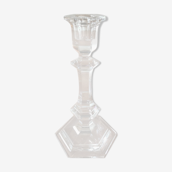 Baccarat crystal candlestick by P Starck (signed)