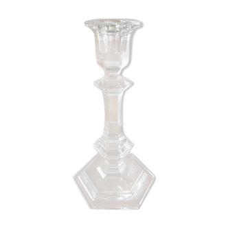 Baccarat crystal candlestick by P Starck (signed)