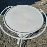 Wrought iron garden table