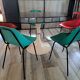 Suite of 5+1 shell chairs Pierre Guariche 1960