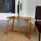 Table basse vintage bois courbey