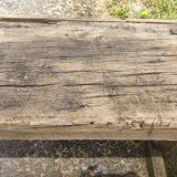 Old small 160 cm carpenter's workbench in solid oak
